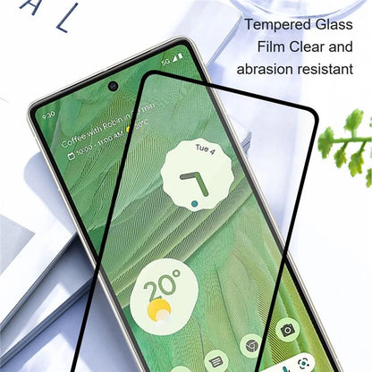 AMORUS For Google Pixel 8a Silk Printing Full Screen Protector Secondary Hardening Full Glue