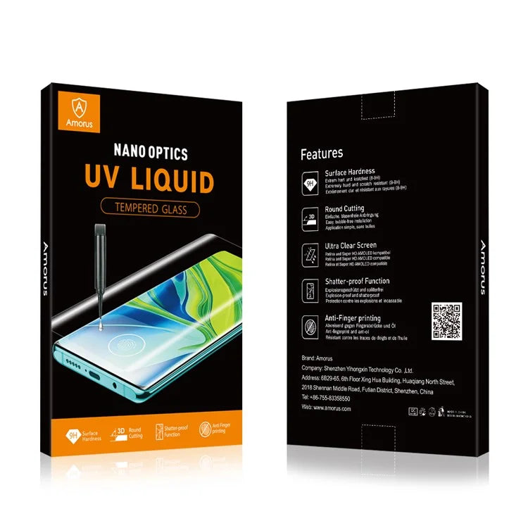AMORUS For Xiaomi 14 Ultra UV Liquid Screen Protector Full Cover Tempered Glass Film