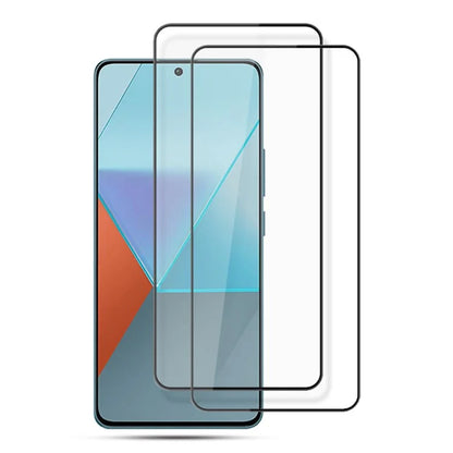 AMORUS 2Pcs For Xiaomi Redmi Note 13 Pro 4G / Poco M6 Pro 4G Full Screen Protector Silk Printing HD Clear Film