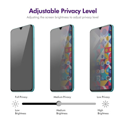 ENKAY HAT PRINCE For Xiaomi Redmi A3 Tempered Glass Screen Protector Anti-Peep Full Cover Film
