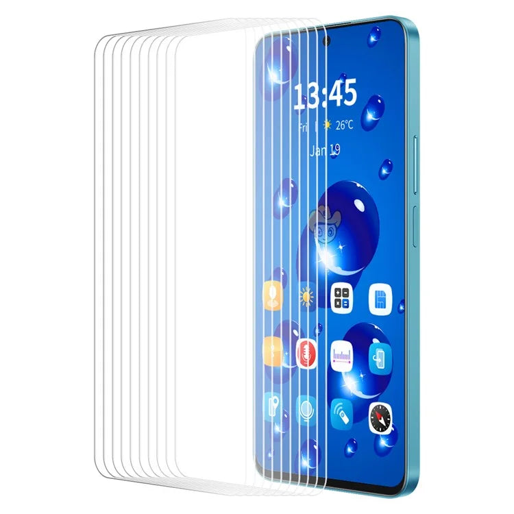 ENKAY HAT PRINCE 10Pcs For Motorola Moto G04 4G / G24 4G Anti-explosion Screen Protector Full Glue Film