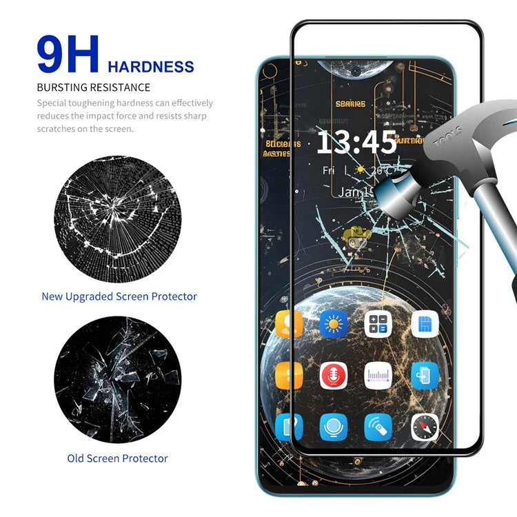 ENKAY HAT PRINCE 10Pcs for Motorola Moto G04 4G / G24 4G Screen Protector 0.26mm 2.5D Anti-explosion Film
