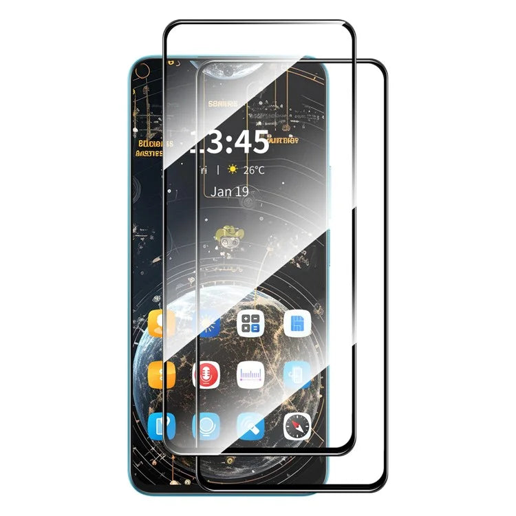 ENKAY HAT PRINCE 2Pcs for Motorola Moto G04 4G / G24 4G Full Glue Silk Printing Screen Protector