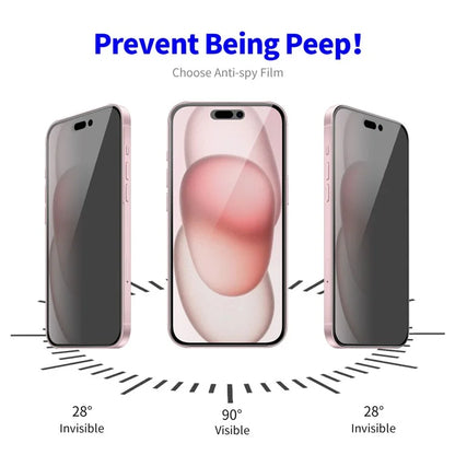 ENKAY HAT PRINCE For iPhone 14 Plus Screen Protector with Easy Installation Tool Anti-Spy Full Cover Film