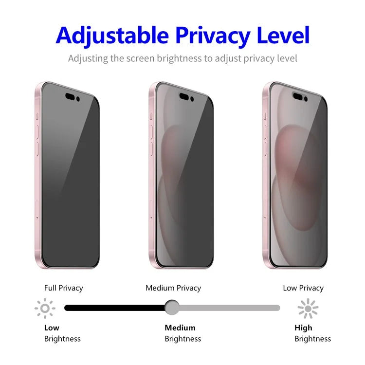 ENKAY HAT PRINCE For iPhone 15 Plus Anti-Spy Screen Protector Anti-Fingerprint Shield Film