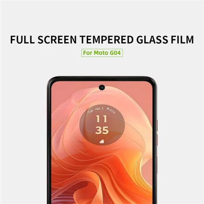 MOFI JK Tempered Glass Film Series-1 for Motorola Moto G04 4G / G24 4G Full Glue HD Clear Full Screen Protector