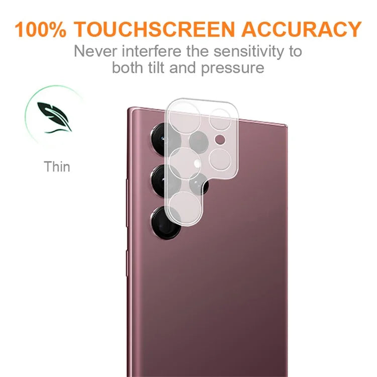 AMORUS For Samsung Galaxy S24 Ultra Camera Lens Protector Silk Printing Rear Lens Film