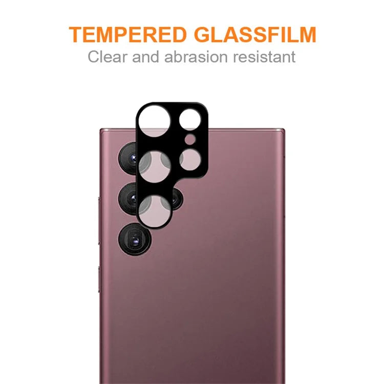 AMORUS For Samsung Galaxy S24 Ultra Camera Lens Protector Silk Printing Lens Film