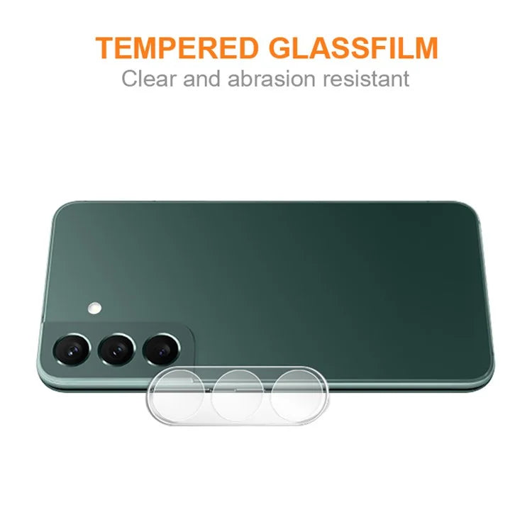 AMORUS For Samsung Galaxy S24 Tempered Glass Camera Lens Protector Silk Printing Film