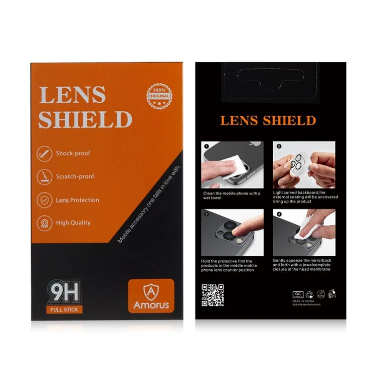 AMORUS For Samsung Galaxy S24 1 Set Rear Lens Protector Tempered Glass Camera Lens Film