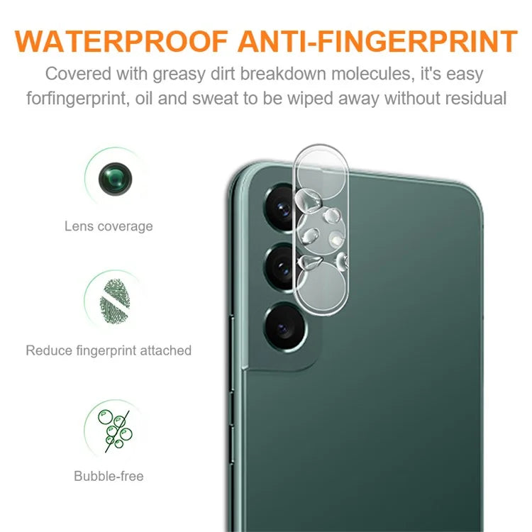 AMORUS For Samsung Galaxy S24+ Camera Lens Protector Silk Printing HD Tempered Glass Film