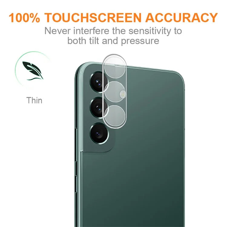 AMORUS For Samsung Galaxy S24+ Camera Lens Protector Silk Printing HD Tempered Glass Film