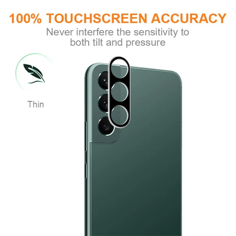 AMORUS For Samsung Galaxy S24+ Silk Printing Camera Lens Protector Tempered Glass Lens Film