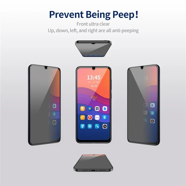 ENKAY HAT PRINCE For Samsung Galaxy A15 4G / 5G Anti-Spy Full Glue Screen Protector Full Coverage