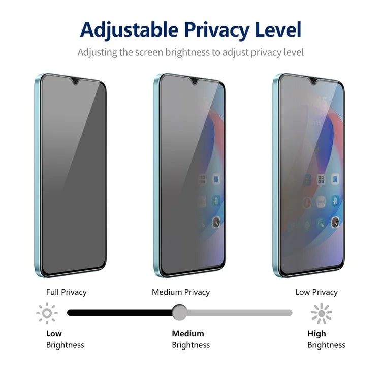 ENKAY HAT PRINCE For Samsung Galaxy A24 4G (162.1 x 77.6 x 8.3mm) Anti-spy Silk Printing Screen Film