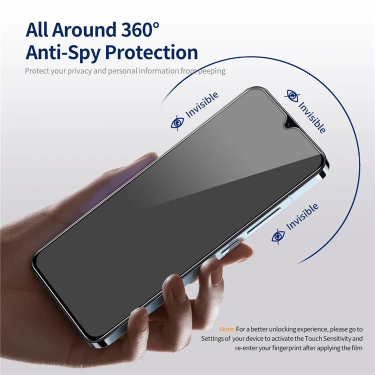 ENKAY HAT PRINCE 2Pcs For Samsung Galaxy A24 4G (162.1 x 77.6 x 8.3mm) Screen Protector Anti-peep Film