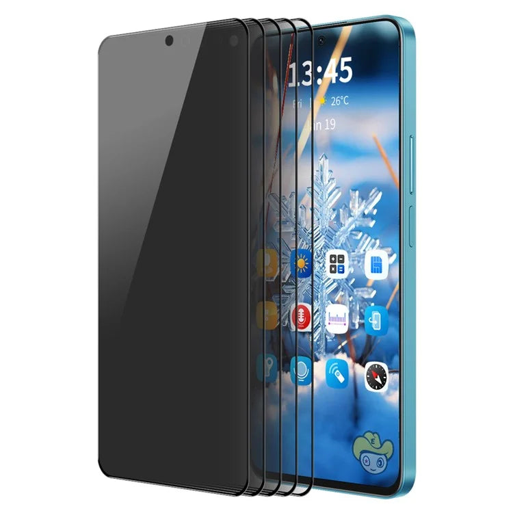 ENKAY HAT PRINCE 5Pcs For Samsung Galaxy A35 5G / A55 5G Anti-Spy Screen Protector Silk Printing Anti-explosion Film