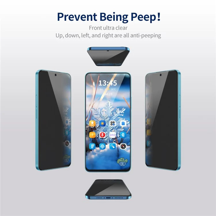 ENKAY HAT PRINCE 5Pcs For Samsung Galaxy S23 FE Film Anti-peep Full Glue Ultra Clear Screen Protector
