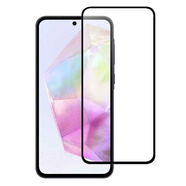 For Samsung Galaxy A55 5G Full Glue Full Screen Protector Black Edge AGC Glass Screen Film
