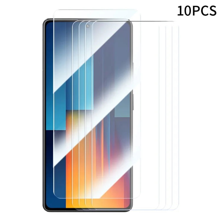 RURIHAI 10Pcs Screen Protector for Xiaomi Poco M6 Pro 4G / Redmi Note 13 Pro 4G Anti-Scratch 9H Hardness Film