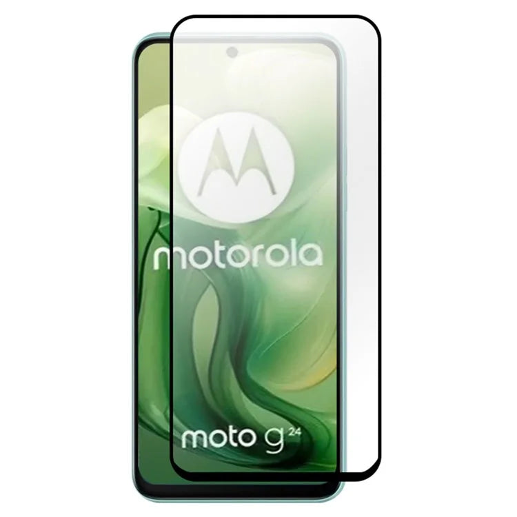 RURIHAI For Motorola Moto G24 4G / G04 4G / G24 Power Screen Protector Full Glue Full Cover Anti-explosion Film