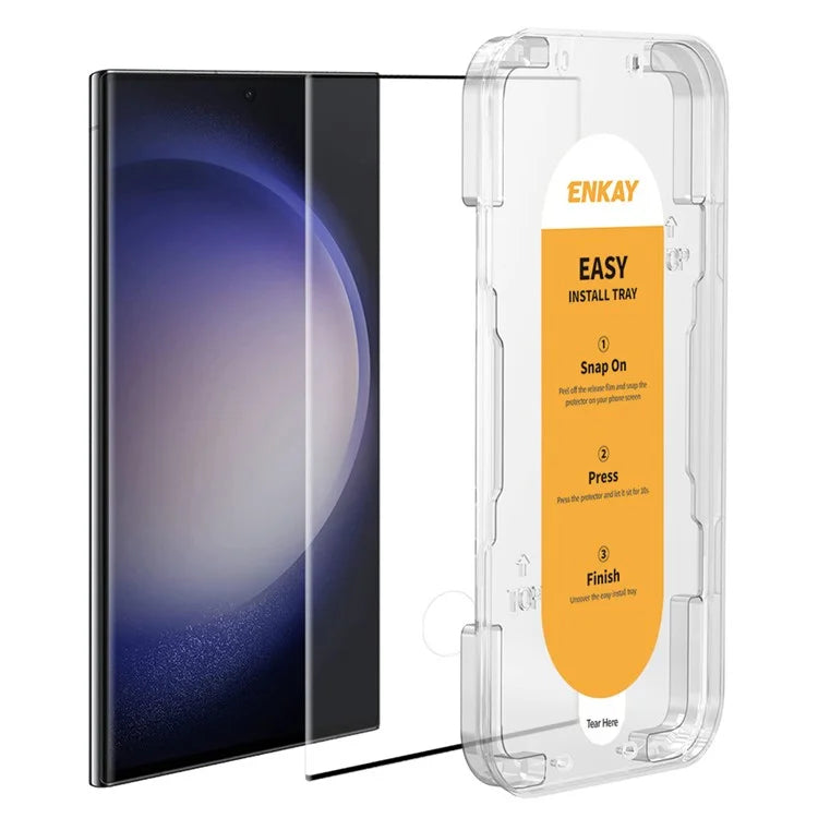 ENKAY HAT PRINCE For Samsung Galaxy S23 Ultra Tempered Glass Screen Protector Easy Install