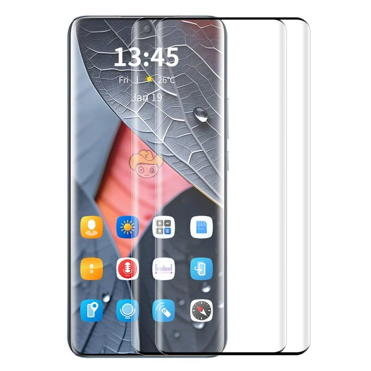 ENKAY HAT PRINCE 2PCS for Oppo Find X7 Ultra Tempered Glass Screen Protector 3D Curved Screen Shield