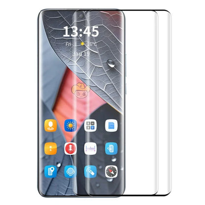 ENKAY HAT PRINCE 2PCS for Oppo Find X7 Ultra Tempered Glass Screen Protector 3D Curved Screen Shield