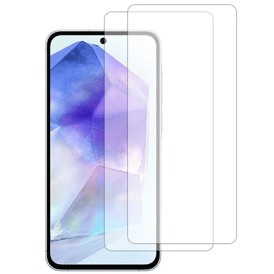 2Pcs For Samsung Galaxy A55 5G Screen Protector 2.5D High Aluminum-silicon Glass Phone Screen Saver