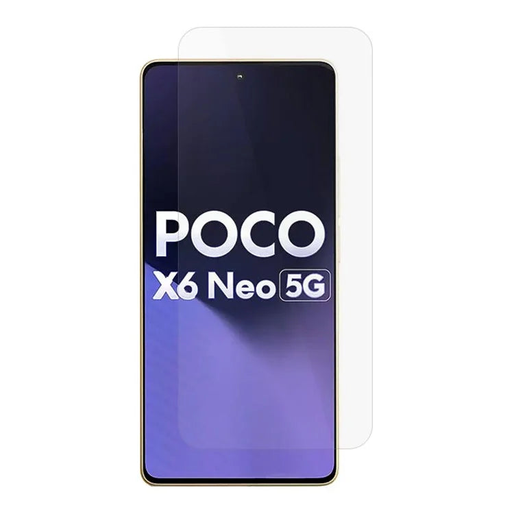 AMORUS For Xiaomi Poco X6 Neo 5G Screen Protector 2.5D 9H Hardness High Aluminum-silicon Glass Film
