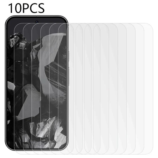 10PCS For Google Pixel 9 Pro Screen Protector HD Clear Tempered Glass Film 0.3mm 2.5D