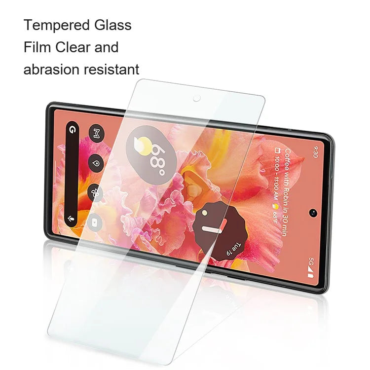 AMORUS For Google Pixel 9 Screen Protector 2.5D Shatterproof High Aluminum-silicon Glass Film