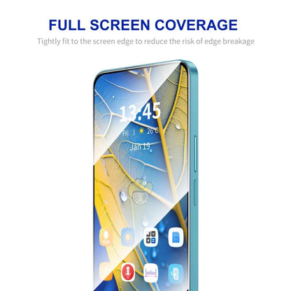 ENKAY HAT PRINCE For Xiaomi Poco F5 Pro 5G / K60 5G / K60 Pro 5G Silk Printing High Aluminium-silicon Glass Screen Protector