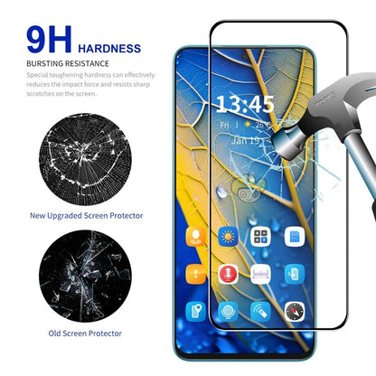 ENKAY HAT PRINCE For Xiaomi Poco F5 Pro 5G / K60 5G / K60 Pro 5G Silk Printing High Aluminium-silicon Glass Screen Protector
