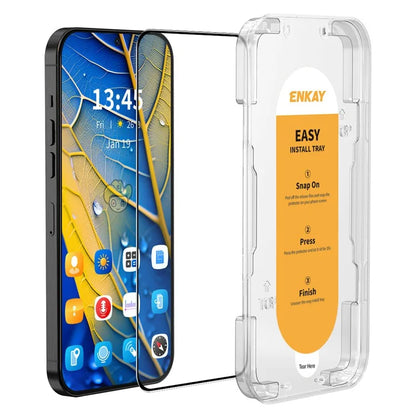 ENKAY HAT PRINCE For vivo iQOO Neo7 5G Screen Protector Easy Installation Silk Printing High Aluminium-silicon Glass Film