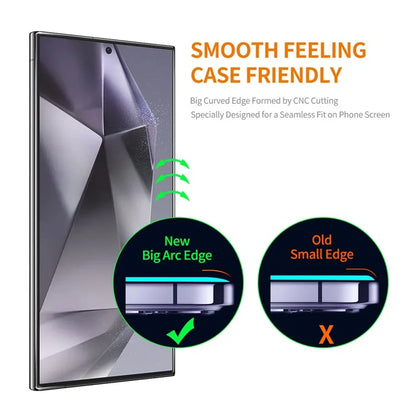 ENKAY HAT PRINCE For Samsung Galaxy S24 Ultra Screen Protector Fingerprint Unlock High Aluminium-silicon Glass Film