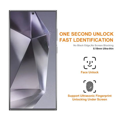 ENKAY HAT PRINCE For Samsung Galaxy S24 Ultra Screen Protector Fingerprint Unlock High Aluminium-silicon Glass Film