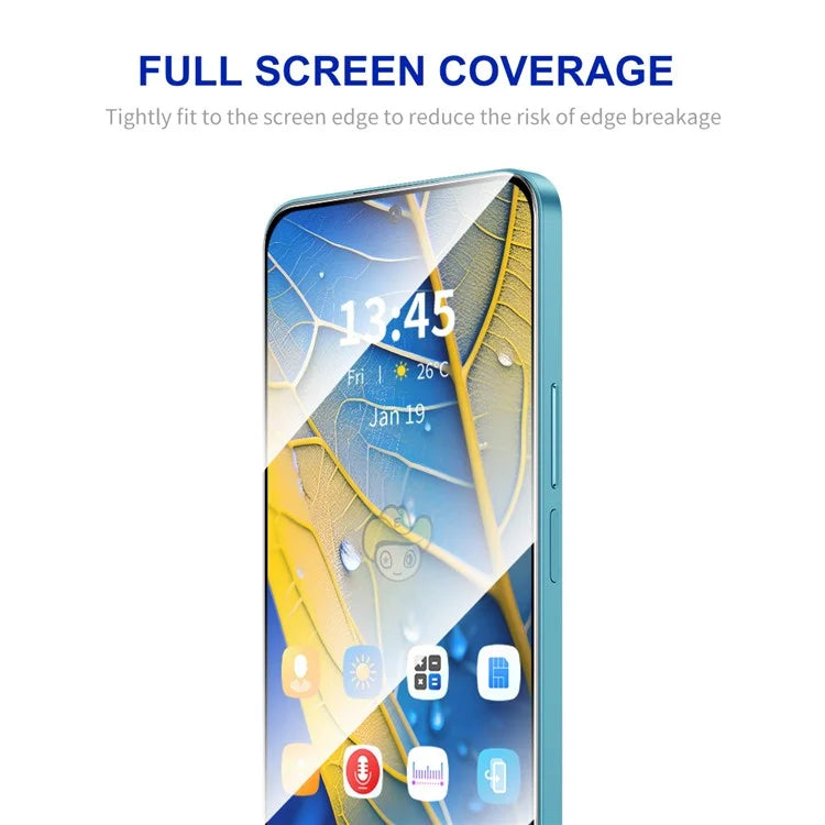 ENKAY HAT PRINCE For Oppo K9x Screen Film High Aluminium-silicon Glass Silk Printing Screen Protector
