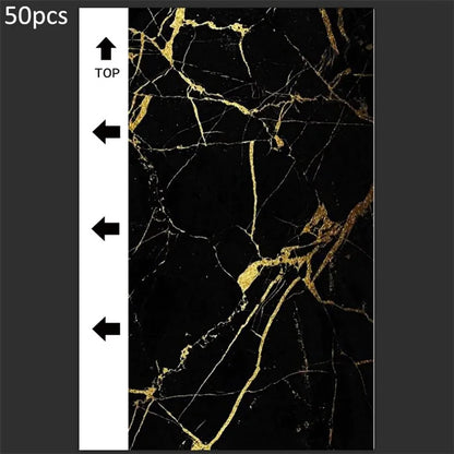50Pcs / Pack Marble Grain Series Color Back Film for Cutting Machine 18x10.5cm PVC Rear Sticker Sheets