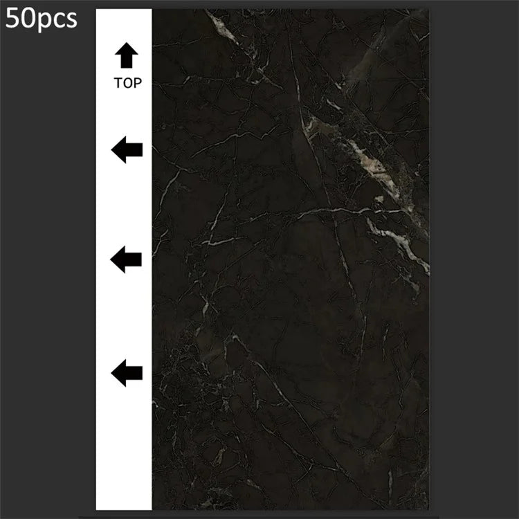 50Pcs / Pack Marble Grain Series Color Back Film for Cutting Machine 18x10.5cm PVC Rear Sticker Sheets