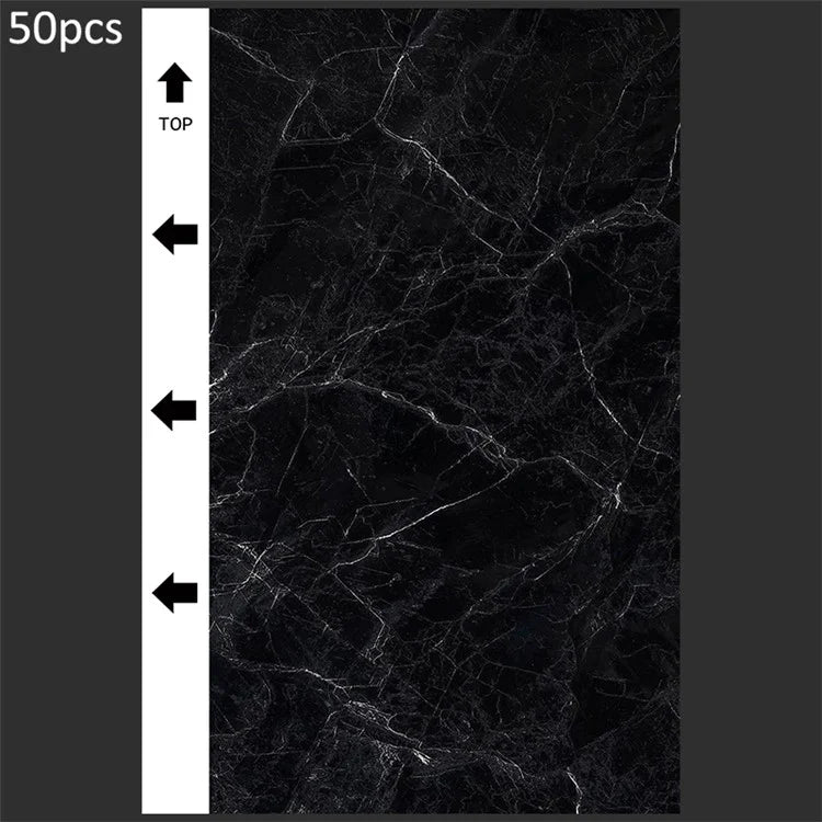 50Pcs / Pack Marble Grain Series Color Back Film for Cutting Machine 18x10.5cm PVC Rear Sticker Sheets