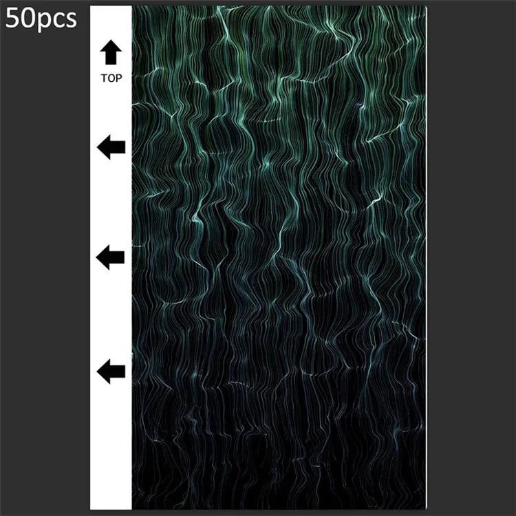 50Pcs / Pack Marble Grain Series Back Sticker for Cutting Machine 18x10.5cm PVC Universal Cutting Film