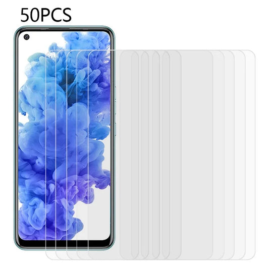 50PCS Phone Screen Protector for Transsion Tecno Camon 16 Super Clear Tempered Glass Film