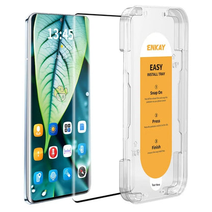 ENKAY HAT PRINCE For Honor 70 5G / 60 / 60 SE / X40 5G Full Screen Protector High Aluminum-silicon Glass Side Glue Easy Installation Film