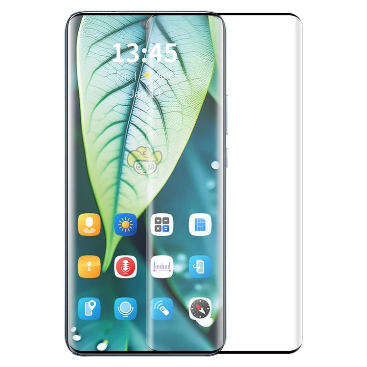 ENKAY HAT PRINCE For Oppo Find X5 Screen Protector Easy Installation High Aluminum-silicon Glass 3D Curved Edges Film