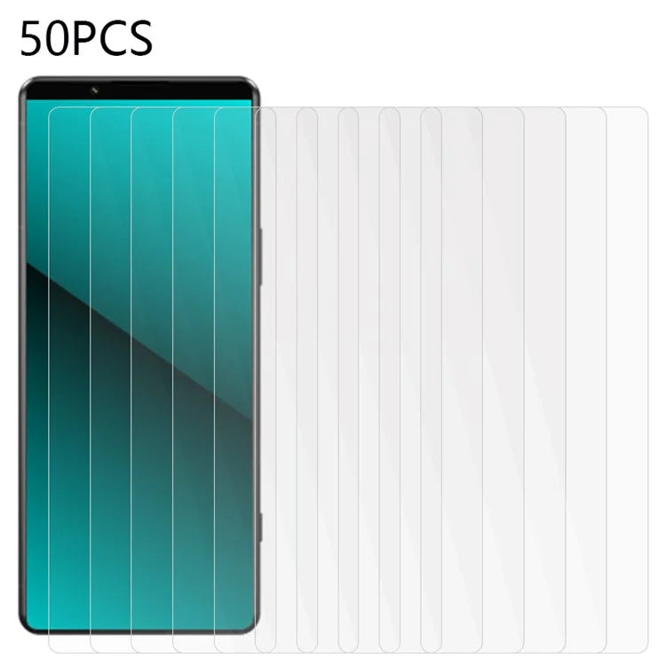 50PCS For Sony Xperia 5 VI High Clarity Tempered Glass 2.5D 0.3mm Screen Protector