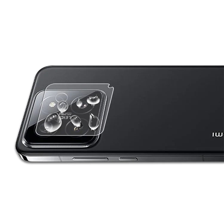 AMORUS For Xiaomi 14 Silk Printing Camera Lens Protector Tempered Glass Lens Film