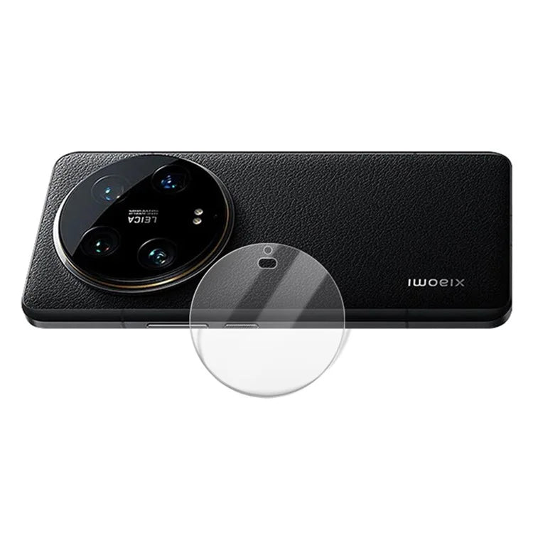AMORUS For Xiaomi 14 Ultra Camera Lens Protector Tempered Glass Silk Printing Lens Film