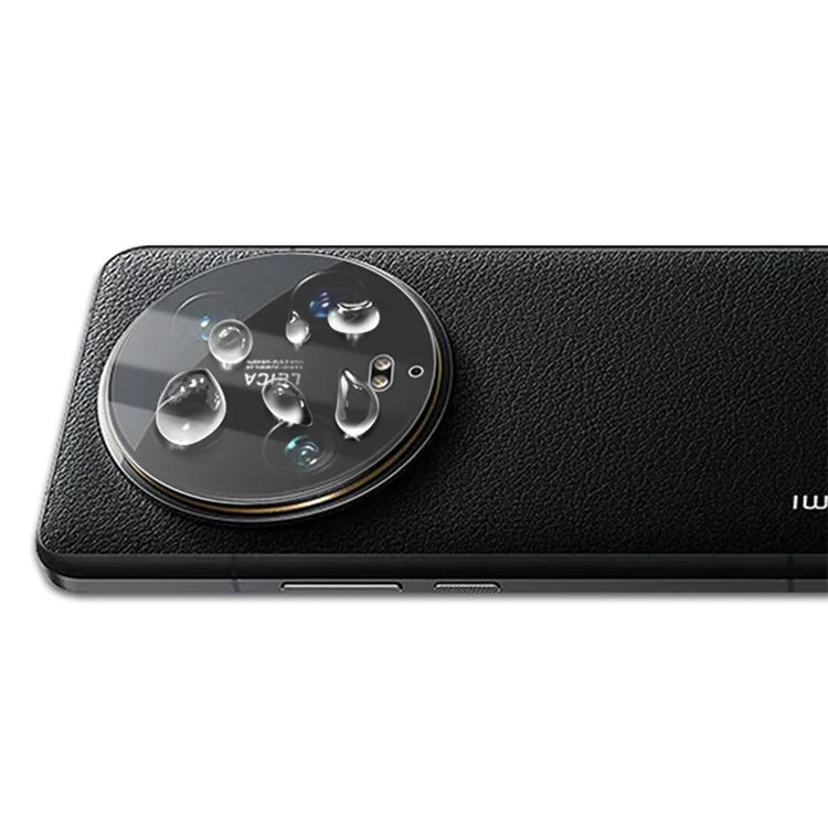 AMORUS For Xiaomi 14 Ultra Camera Lens Protector Tempered Glass Silk Printing Lens Film