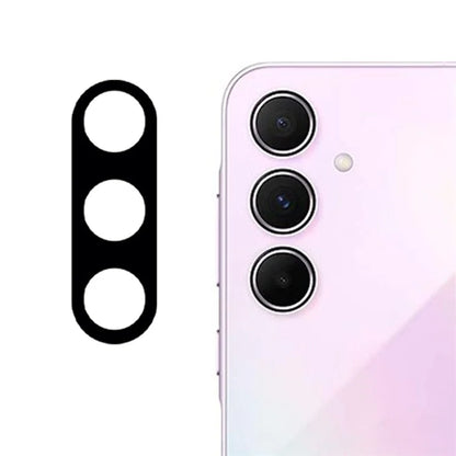 For Samsung Galaxy A55 5G Tempered Glass Lens Film Silk Printing Black Phone Camera Lens Protector